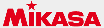 Das Logo der Firma Mikasa ist ein roter Schriftzug Mikasa. Der Punkt beim I ist ein Stern