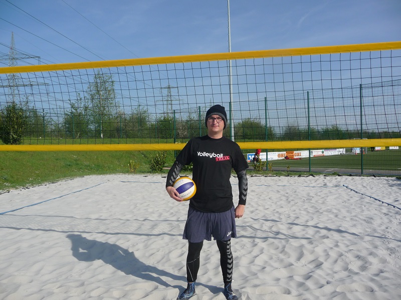 Beachvolleyball bei Kälte