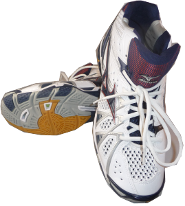 Das Bild zeigt ein Paar Volleyballschuhe Mizuno Wave Tornado 9 Mid.