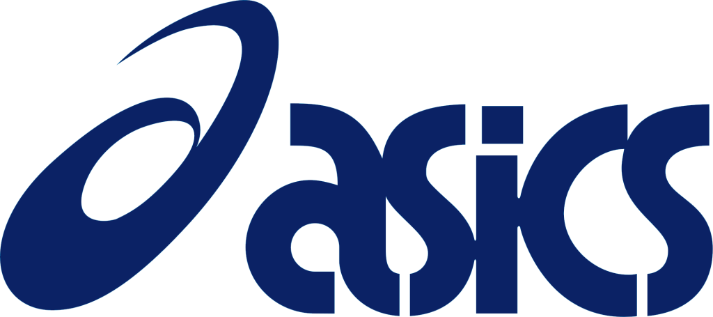 Das Bild zeigt das offizielle Logo des Sportartikelhersteller Asics