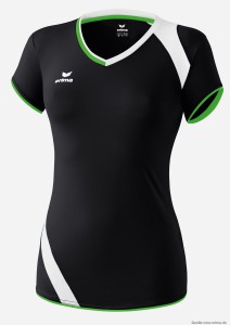 Das Bild zeigt Erima Granada Tank Top Trikot für Damen - schwarz/green/weiß