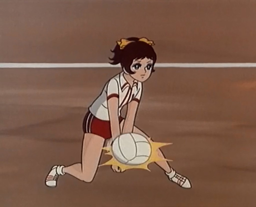 Das Bild zeigt einen Ausschnitt aus der Volleyball Manga-Serie Mila Superstar