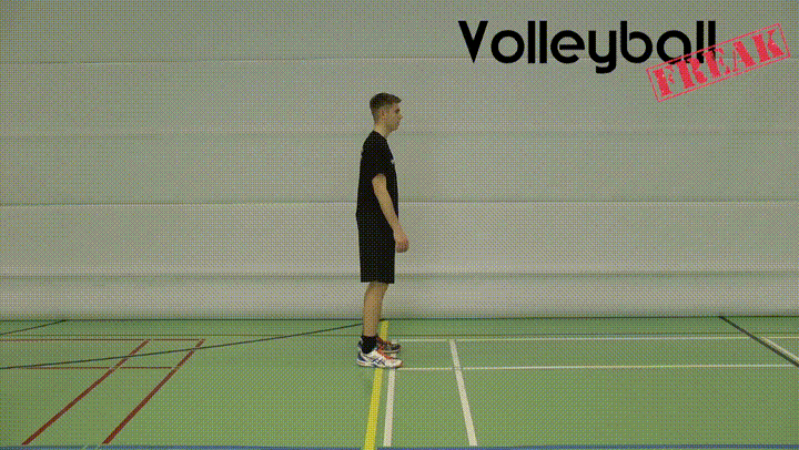 Das animierte Bild zeigt einen Volleyballer bei einem Hocksprung
