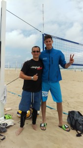 Das Foto zeigt Volleyballer Matevž Kamnik.