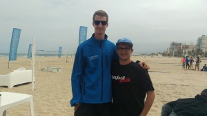 Das Fotozeigt den Bundesliga Volleyballer Noah Baxpöhler