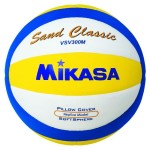 Das Foto zeigt den Mikasa VSV 300M Sand Classic Beachvolleyball.