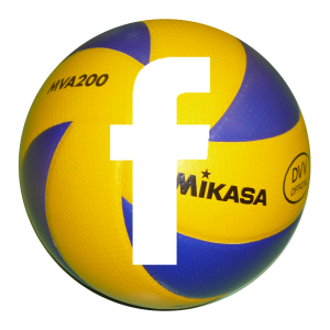 Das F auf dem Mikasa Volleyball soll die deutschen Volleyballseiten symbolisieren, welche auch auf Facbeook vertreten sind.