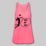 Das Foto zeigt ein pinkes Tank Top mit "Kiss my ace" Motiv