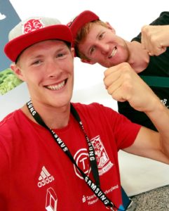 Das Foto zeigt Beachvolleyballteam Bergmann/Harms