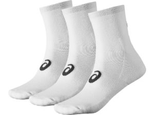 Das Foto zeigt ein 3er Pack Asics Quarter Socks für Volleyball.