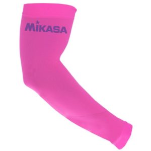 Das Foto zeigt eine pinken Mikasa Armstulpe. 