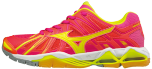 Das Foto zeigt Mizuno Wave Tornado X2 für Damen in den FarbenPink Glo