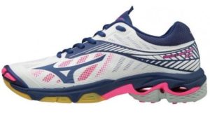 Mizuno Wave Lightning Z4 Volleyballschuh Frauen weiß/dunkelblau/neonpink