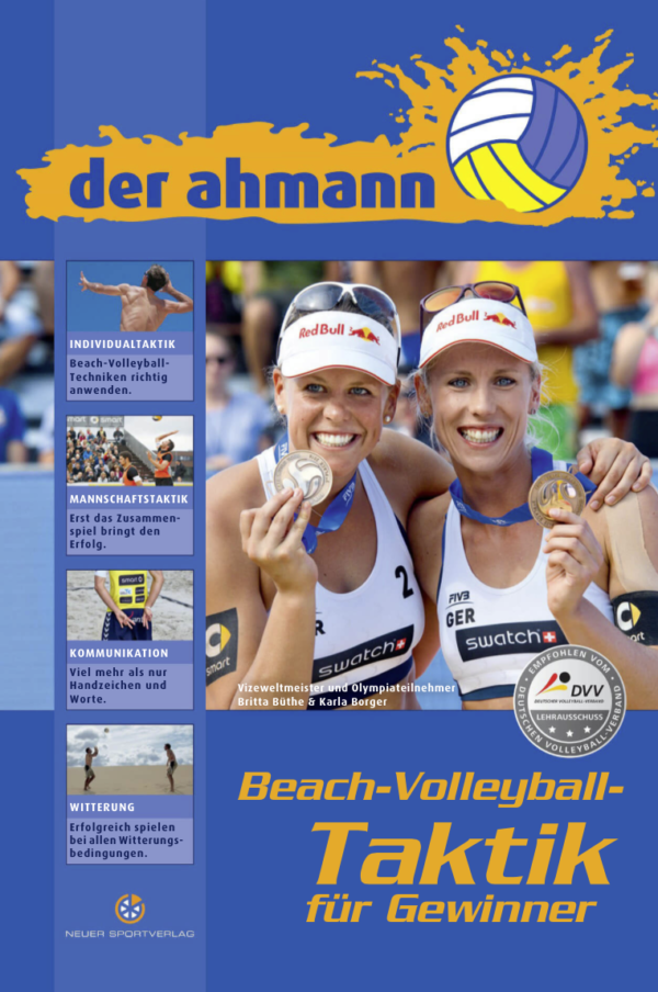 Die Abbildung zeigt das Cover vom Beachvolleyball Taktiken für Gewinner von Jörg Ahmann