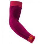 Bauerfeind Sport Compression Arm Sleeves in Pink.