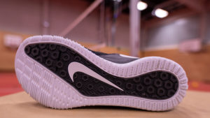 Das Foto zeigt die Sohle des Nike Zoom HyperAce 2 Volleyballschuhs.