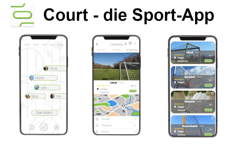 Court – die Sport-App