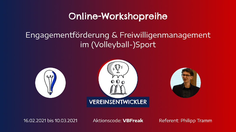 Online-Workshopreihe “Engagementförderung und Freiwilligenmanagement im (Volleyball-)Sport”