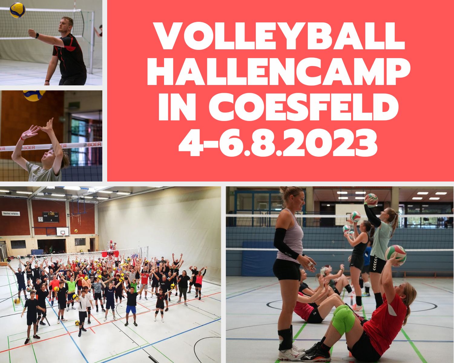 Volleyballfreak Hallencamp 4.-6.8.2023 in Coesfeld