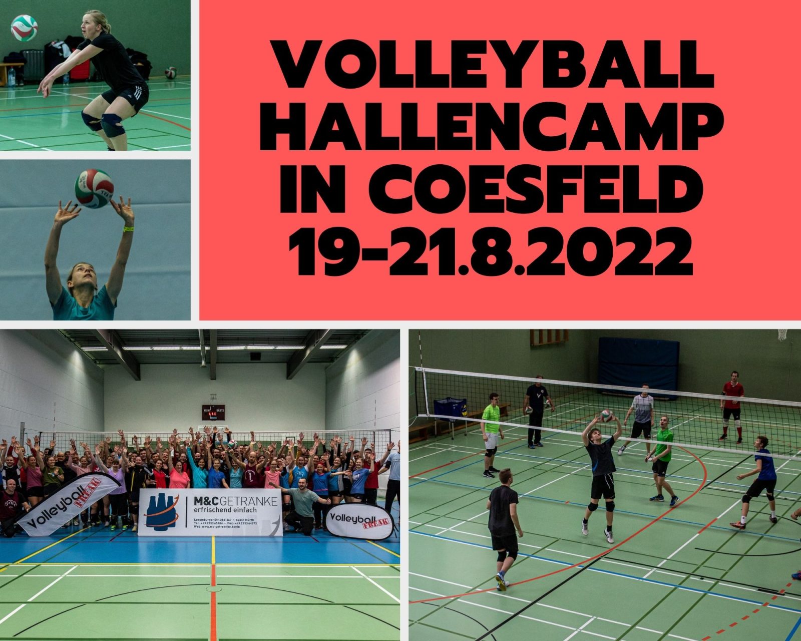 Volleyballfreak Hallencamp 19.-21.8.2022 in Coesfeld