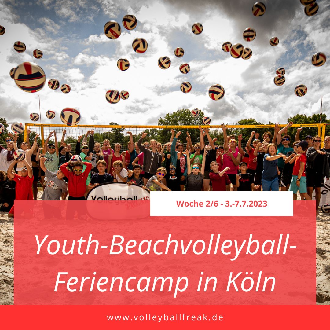 Youth Beachvolleyball Feriencamp 3.-7.7.2023 Woche(2/6) in Köln