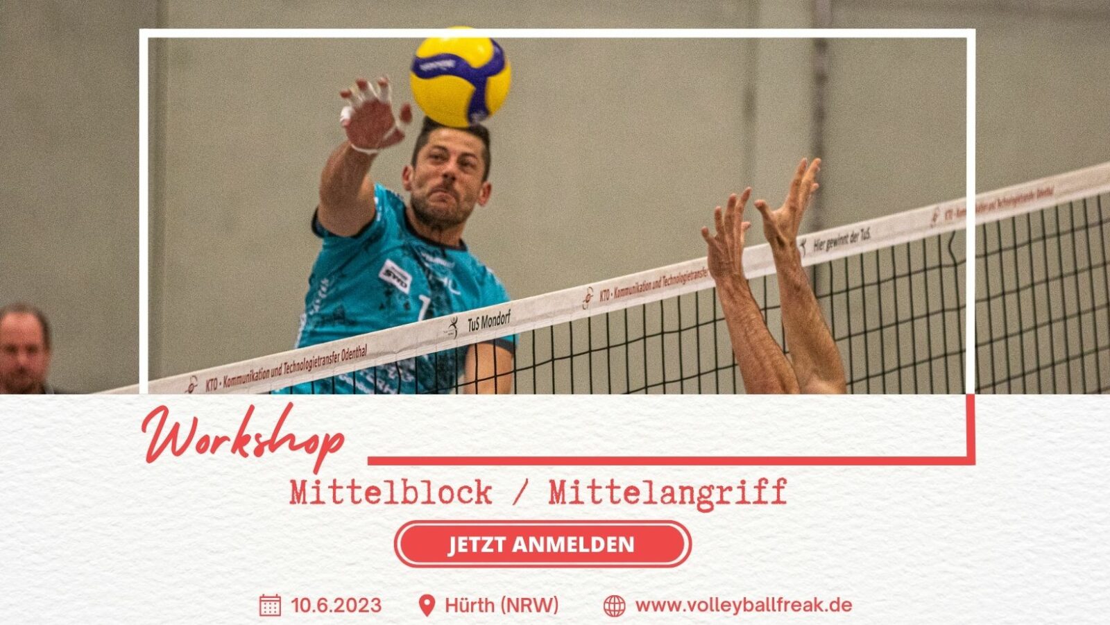 Mittelblocker:innen-/ angreifer:innen-Workshop am 10.6.2023 in Hürth (NRW)