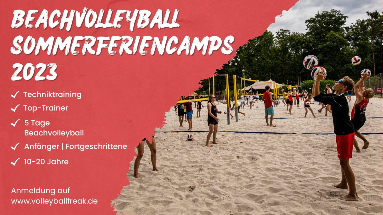 Beachvolleyball Sommerferiencamps 2023 in Köln