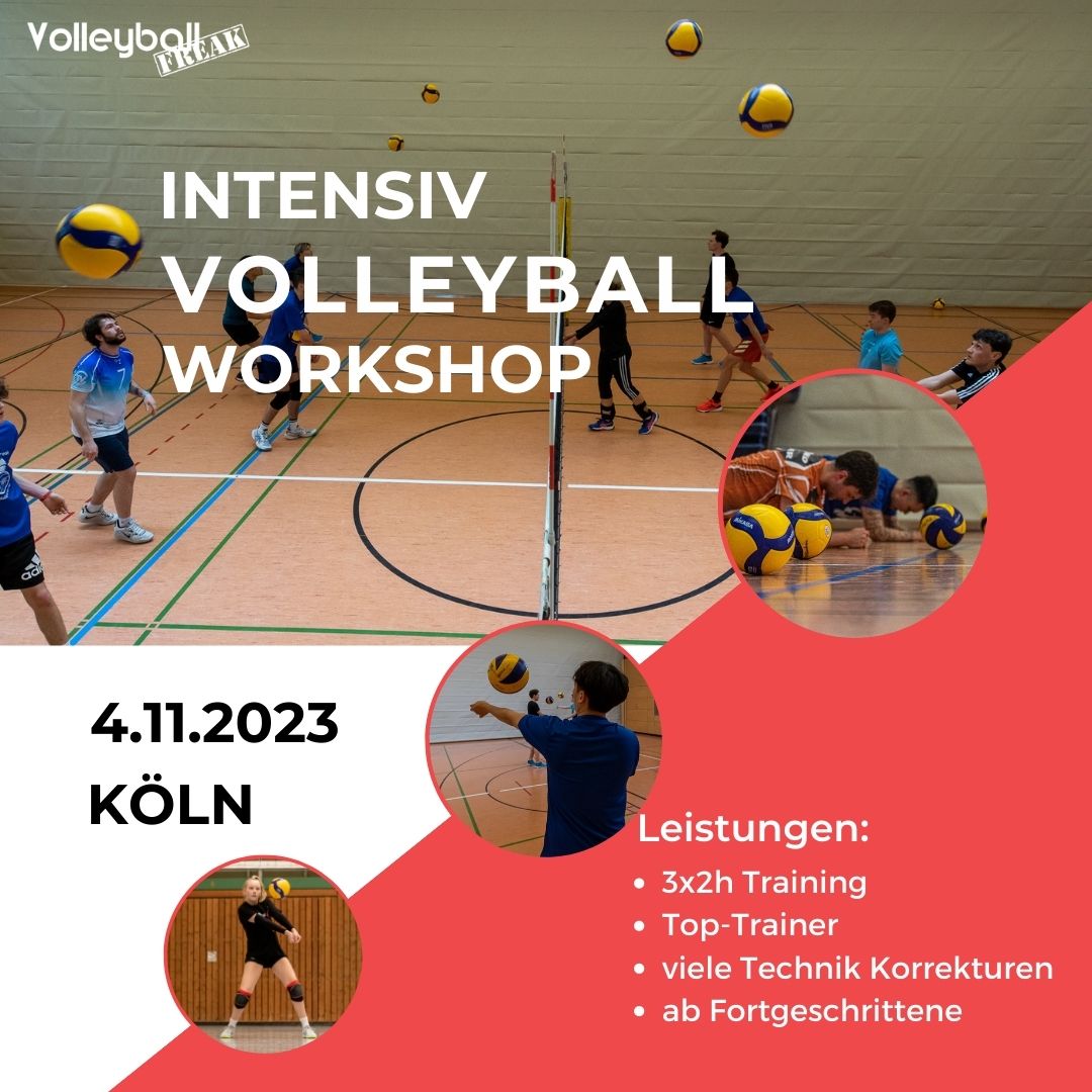 Intensiv Volleyball Workshop am 4.11.2023 in Köln