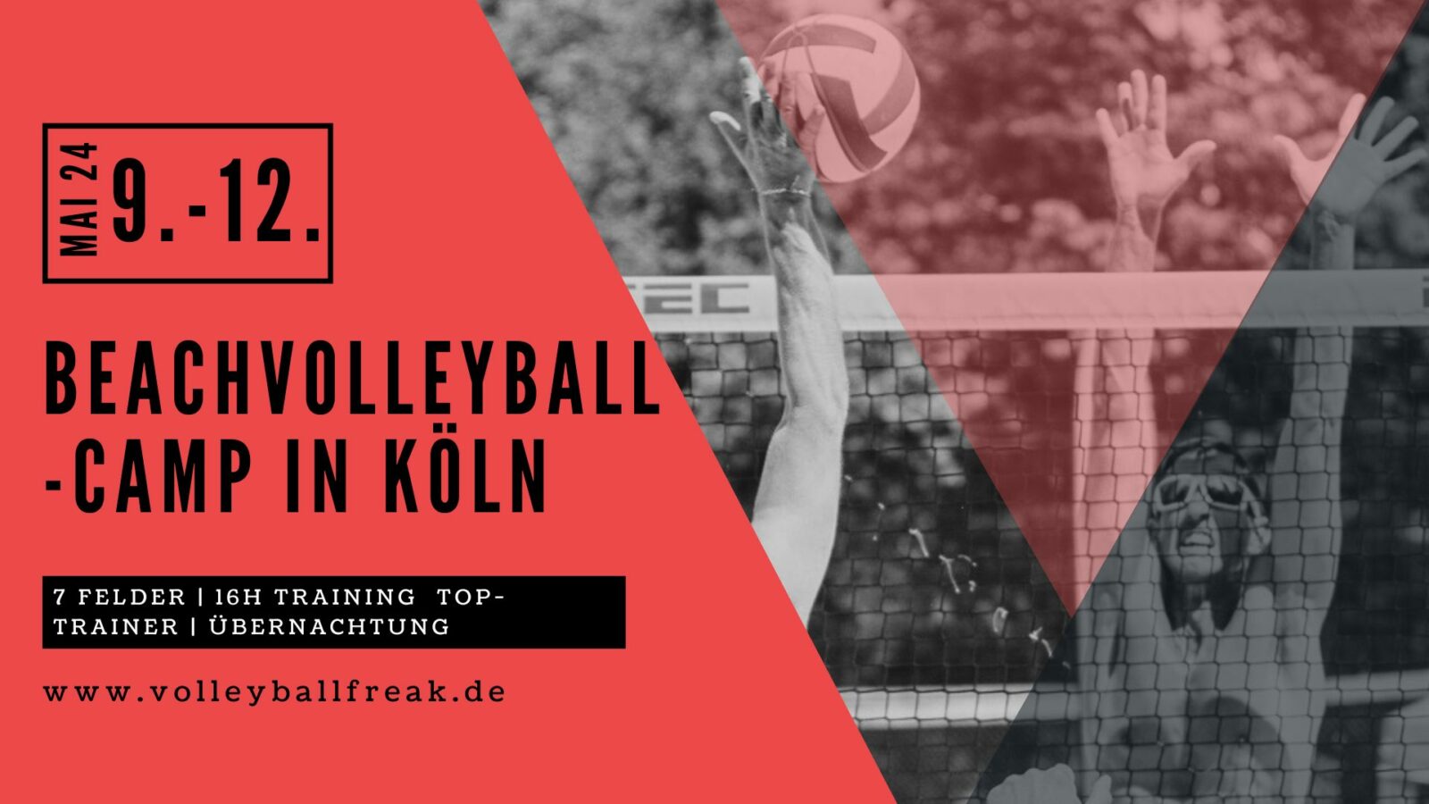 4 Tage Beachvolleyballcamp vom 9.-12.5.2024 in Köln