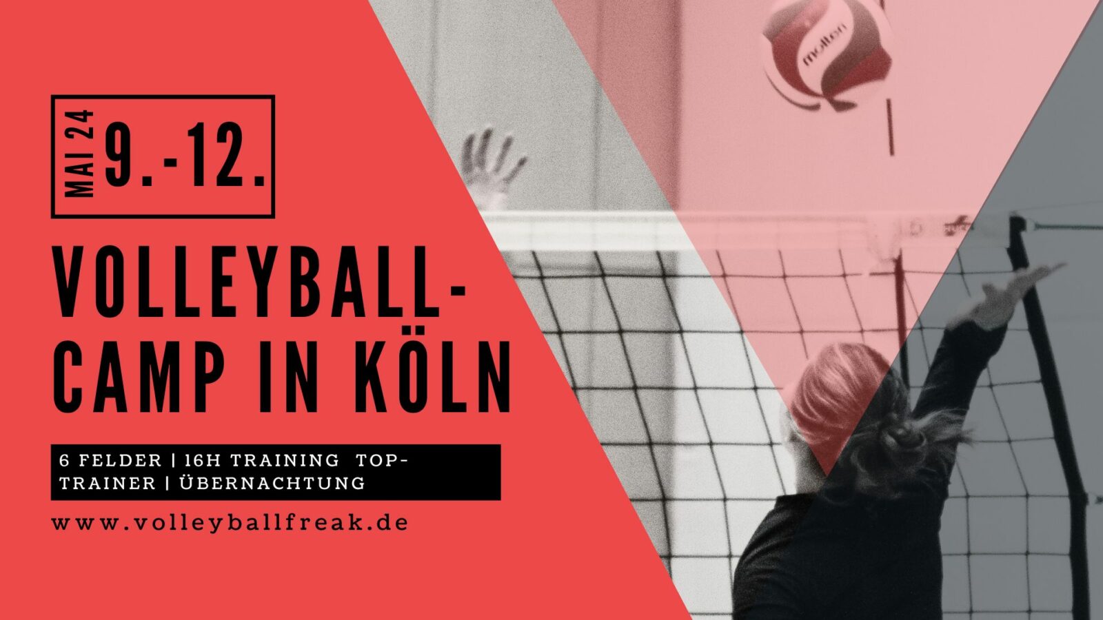 4 Tage Volleyballcamp in Köln vom 9.-12.5.2024