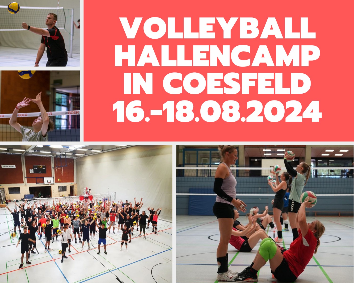Volleyballfreak Hallencamp 16.-18.8.2024 in Coesfeld
