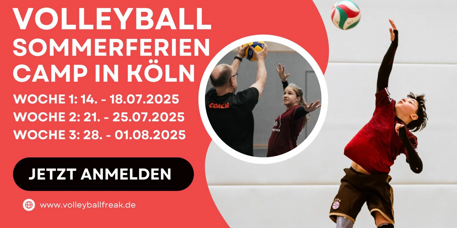 Volleyball Sommerferien Camps 2025 in Köln