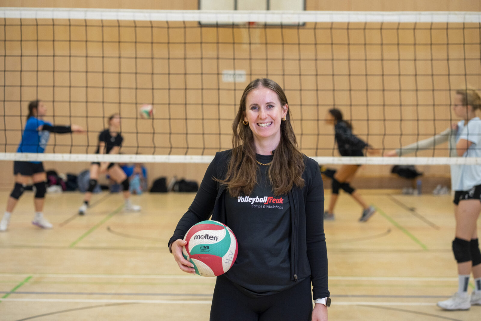 Volleyballfreak Trainerin Marleen Ockenfels Foto: (C) Henning Becker