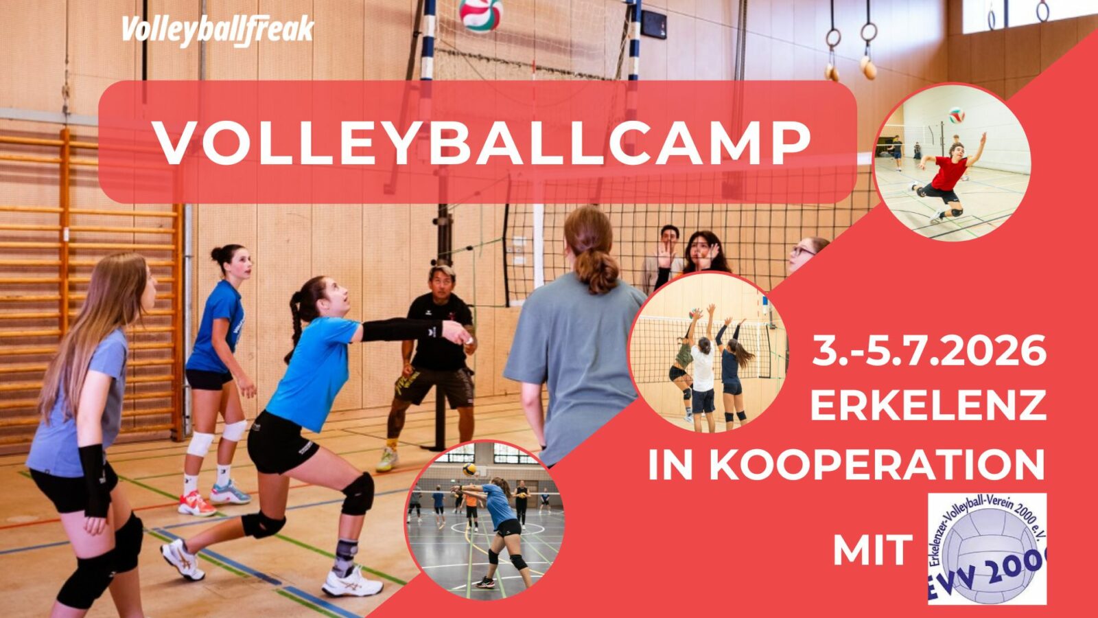 Volleyballcamp 3.-5.7.2026 in Erkelenz