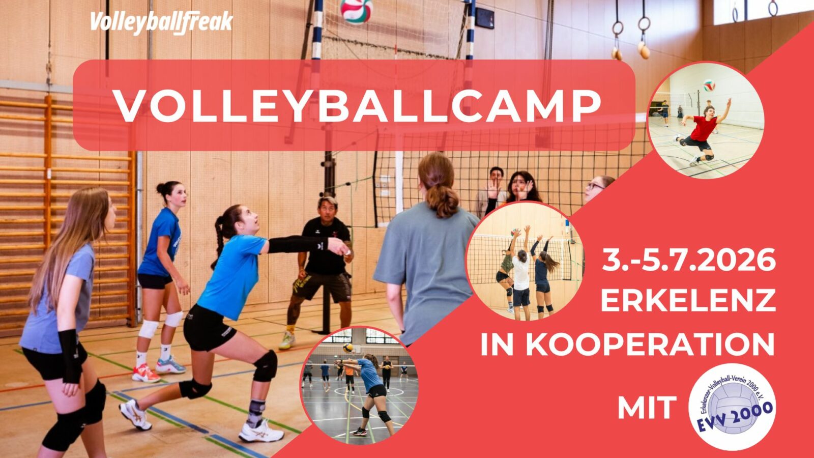 Volleyballcamp 3.-5.7.2026 in Erkelenz