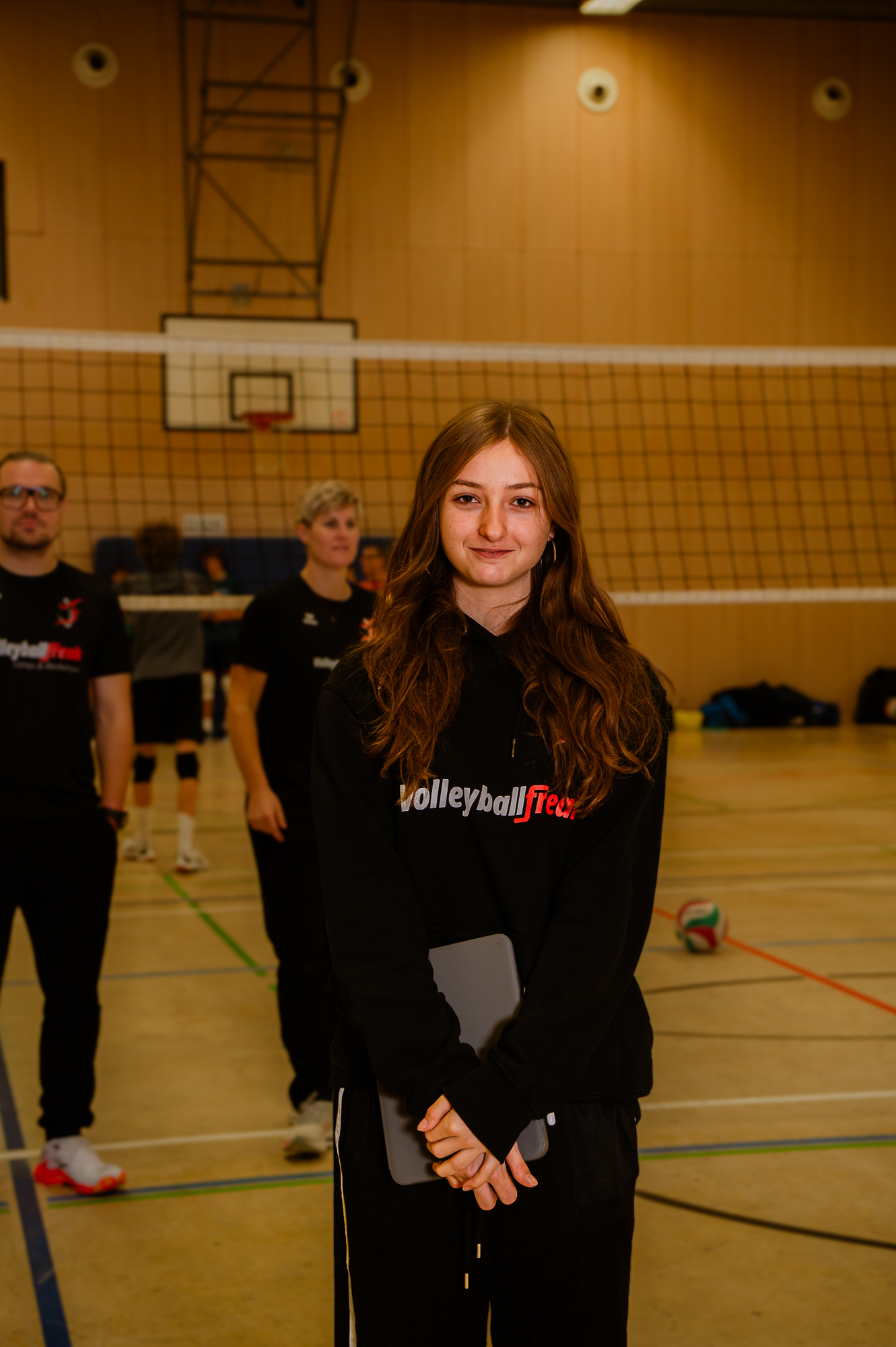 Volleyballfreak-Coach Michelle Tolksdorf. Foto (C) Mikura Gelhausen
