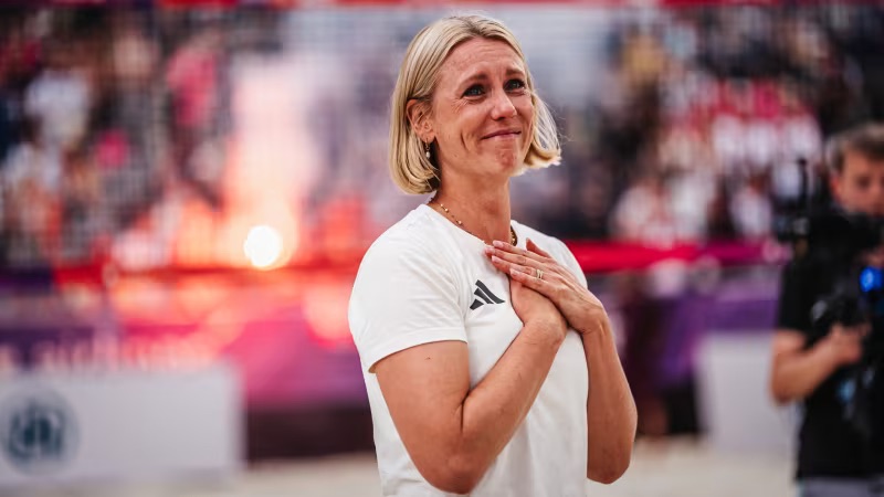 Emotionaler Abschied von Karla Borger. Foto: Justus Stegemann